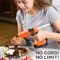 Hot Glue Gun, 20V Cordless Glue Gun with 30 PCS Full Size Sticks, Drip-Free Fast Heating Glue Gun Kit for DIY&Crafts, Repair and Construction, Rechargeable Battery and Charger Included